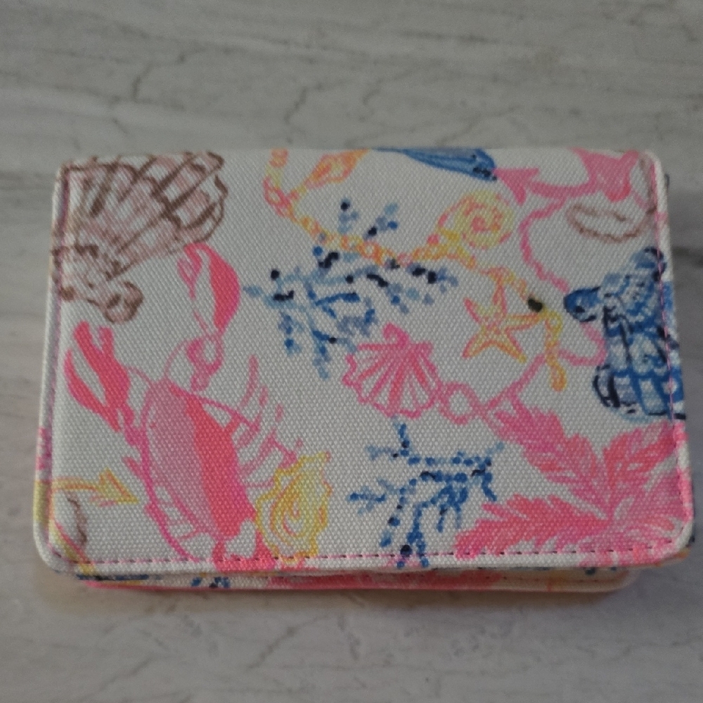 Lilly Pulitzer Playing Card Holder, two (2) decks of cards - Picture 2 of 8